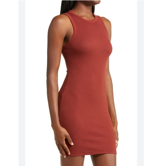 SKIMS Sangria Cotton Rib Tank Dress - Picture 4 of 10